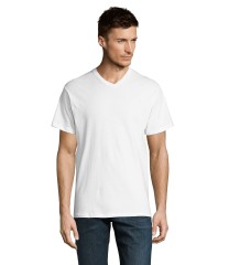 Camiseta BLANCA personalizable Hombre Cuello de Pico